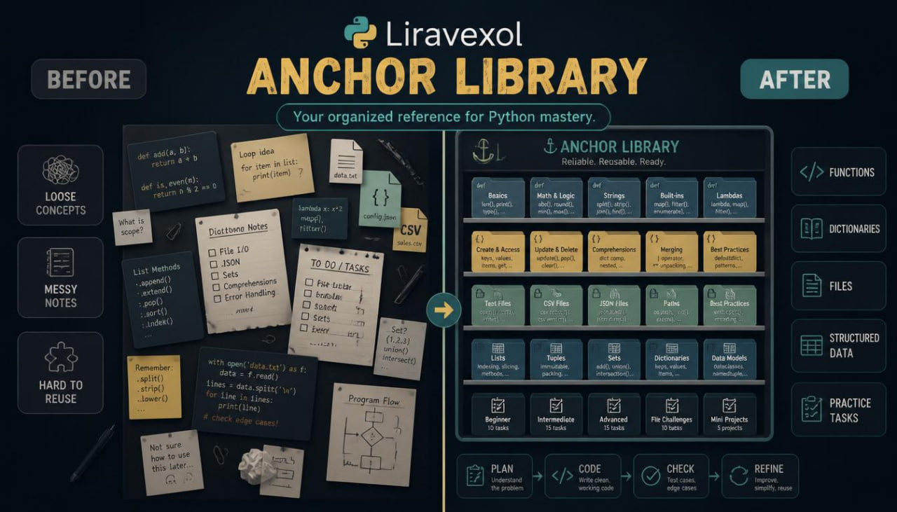 anchor library before after