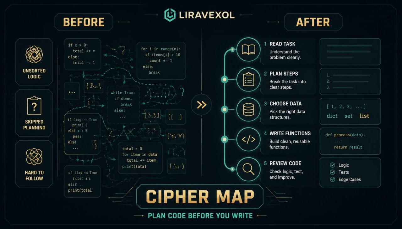 cipher map before after