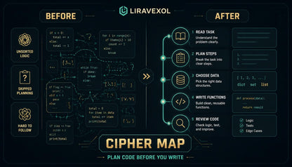 cipher map before after