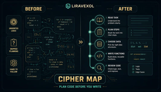 cipher map before after