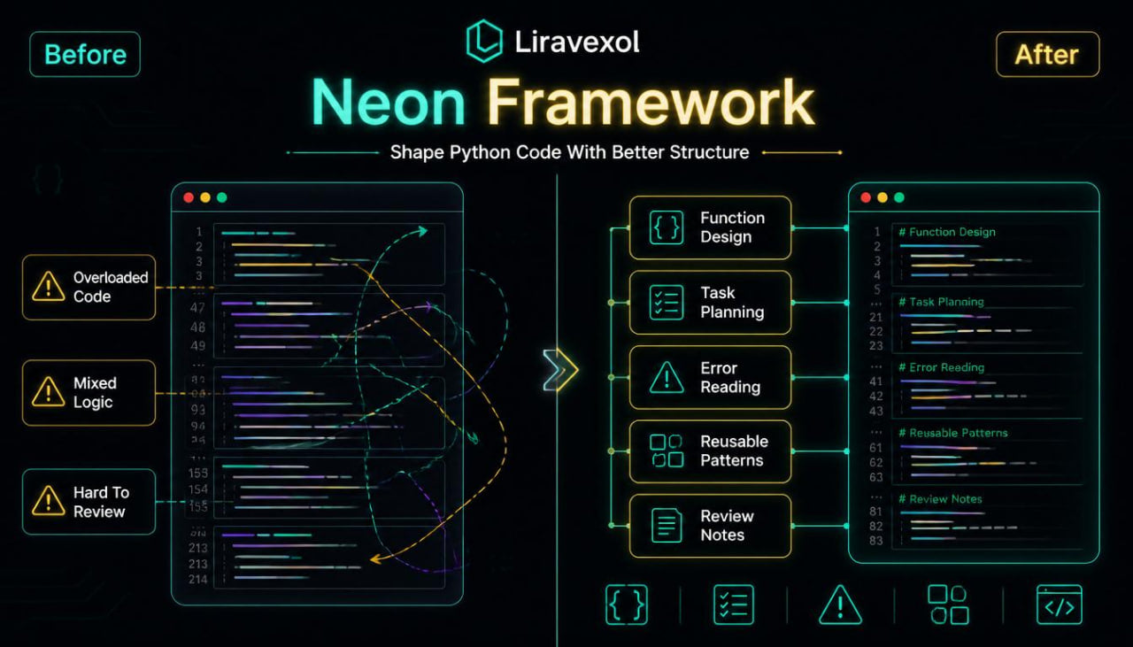 neon framework before after