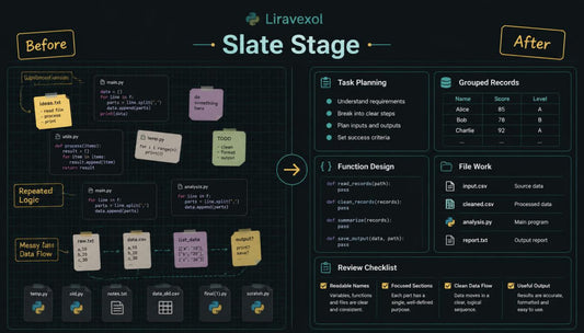 slate stage before after
